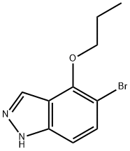 5-BROMO-4-PROPOXY-1H-INDAZOLE 结构式