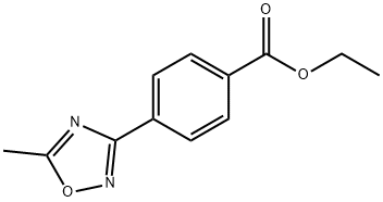 4-(5-甲基-1,2,4-噁二唑-3-基)苯甲酸乙酯 结构式