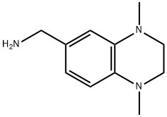 (1,4-二甲基-1,2,3,4-四氢化喹喔啉)-6-甲胺 结构式
