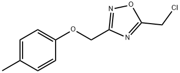 5-氯甲基-3-[(4-甲苯氧基)甲基]-1,2,4-氧二唑 结构式