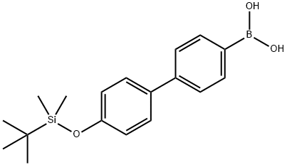 (4'-((叔丁基二甲基甲硅烷基)氧基)-[1,1'-联苯]-4-基)硼酸 结构式