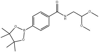 N-(2,2-DIMETHOXY-ETHYL)-4-(4,4,5,5-TETRAMETHYL-[1,3,2]DIOXABOROLAN-2-YL)-BENZAMIDE 结构式