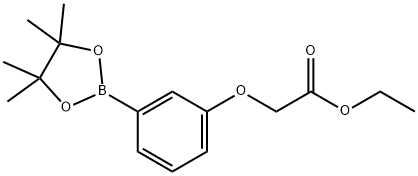 3-(乙氧基羰基)甲氧基苯基硼酸,凤梨脂 结构式