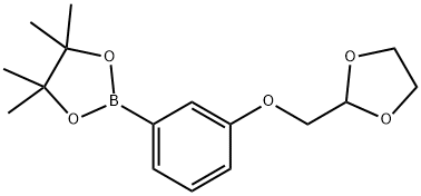 3-((1,3-DIOXOLAN-2-YL)METHOXY)PHENYLBORONIC ACID, PINACOL ESTER 结构式
