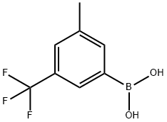 3-(三氟甲基)-5-甲基-苯硼酸 结构式