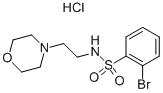 2-BROMO-N-(2-MORPHOLIN-4-YL-ETHYL)-BENZENESULFONAMIDE HYDROCHLORIDE 结构式