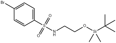 4-溴-N-[2-(TBDMSO)乙基]苯磺酰胺 结构式