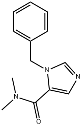 N, N-二甲基-1-苄基-1H-咪唑-5-甲酰胺 结构式