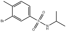 N-异丙基-3-溴-4-甲基苯磺酰胺 结构式