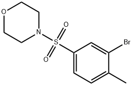 1-(3-溴-4-甲基苯基磺酰)吗啉 结构式