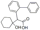alpha-(1-Hydroxycyclohexyl)-biphenylacetic acid, (+)- 结构式