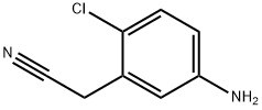 2-(5-氨基-2-氯苯基)乙腈 结构式