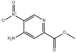 4-氨基-5-硝基-2-吡啶羧酸甲酯 结构式