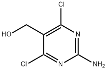 (2-氨基-4,6-二氯嘧啶-5-基)甲醇 结构式