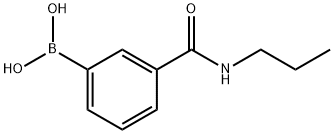 3-(N-丙基甲酰氨)苯基硼酸 结构式