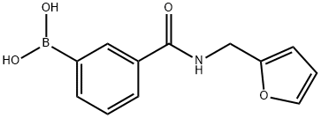 3-(糠基甲酰氨)苯基硼酸 结构式