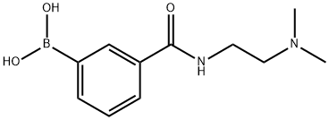 3-(2-(二甲基氨基)乙基氨甲酰基)苯基硼酸 结构式
