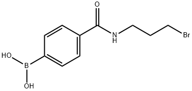 N-(3-溴丙基)-4-硼苯甲酰胺 结构式