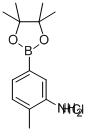 3-氨基-4-甲基苯基硼酸频哪醇酯盐酸盐 结构式