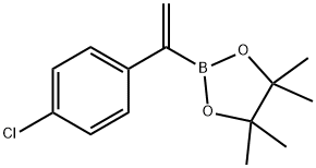 1-(4-氯苯基)乙烯基硼酸频哪醇酯 结构式