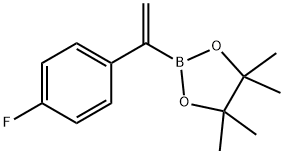 1-(4-氟苯基)乙烯基硼酸频哪醇酯 结构式