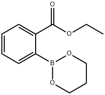 (2-乙氧羰基)苯基硼酸, 丙二醇环酯 结构式