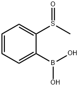2-甲基亚磺酰苯基硼酸 结构式