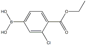 4-乙氧羰基-3-氯苯基硼酸 结构式