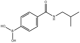 4-(异丁基甲酰氨)苯基硼酸 结构式