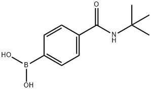 4-(叔丁基甲酰氨)苯基硼酸 结构式