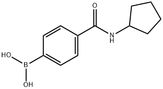 4-(环戊基甲酰氨)苯基硼酸 结构式