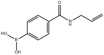 4-烯丙基甲酰氨苯基硼酸 结构式