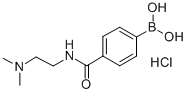 4-(2-(二甲基氨基)乙基氨甲酰基)苯基硼酸盐酸盐 结构式