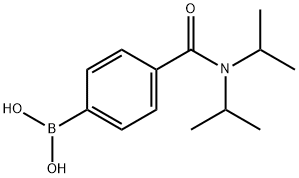 4-(二异丙基氨甲酰基)苯基硼酸 结构式