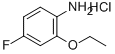 2-乙氧基-4-氟苯胺盐酸盐 结构式