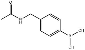 4-乙酰氨基甲基苯基硼酸 结构式