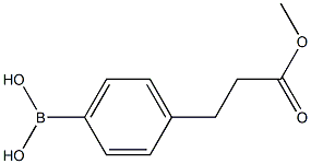 4-(2-甲氧羰基乙基)苯基硼酸 结构式