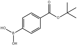 4-叔丁氧基羰基苯基硼酸 结构式