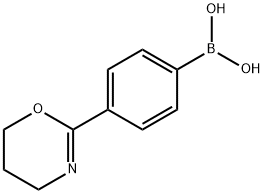 2-(4-硼苯基)-5,6-二氢-4H-1,3-噁嗪 结构式