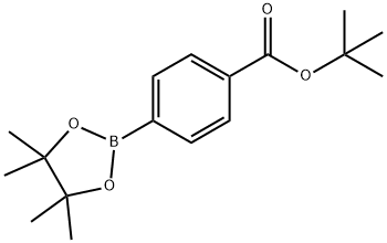 4-(叔丁氧基羰基)苯基硼酸频哪醇酯 结构式