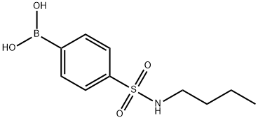 N-丁基-4-硼苯磺酰胺 结构式