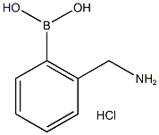 (2-(氨基甲基)苯基)硼酸盐酸 结构式