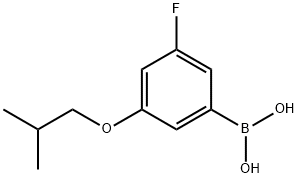 3-氟-5-异丁氧基苯硼酸 结构式