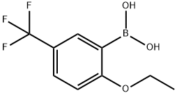 2-乙氧基-5-三氟甲基苯硼酸 结构式