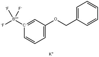(3-苄氧基苯基)三氟硼酸钾 结构式