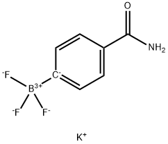 (4-甲酰氨苯基)三氟硼酸钾 结构式