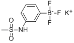 (3-甲烷磺酰氨基苯基)三氟硼酸钾 结构式