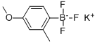 (4-甲氧基-2-甲基苯基)三氟硼酸钾 结构式