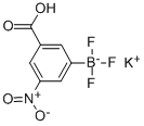 (3-羧基-5-硝基苯基)三氟硼酸钾 结构式