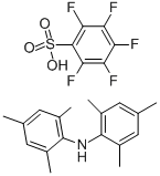 五氟苯磺酸二均三甲苯基铵盐 结构式